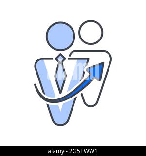 Referral. Vector icon in outilne style. Digital art Stock Vector