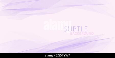 Abstract light violet guilloche on rose pink background. Subtle minimal vector graphics Stock Vector