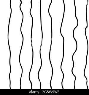 Abstract vertical lines with curves modern print Stock Vector