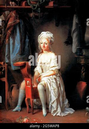 A bidet - The intimate toilet - Louis-Leopold Boilly Stock Photo