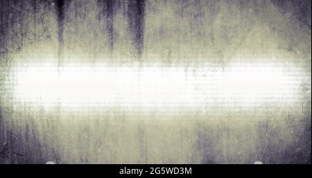 Digital image of light trails and glitch effect against grey grunge background Stock Photo