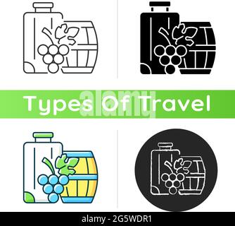 Industrial tourism icon Stock Vector