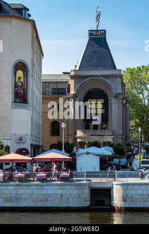 Berlin,Mitte,Berliner Ensemble theatre,Theater am Schiffbauerdamm.Historic playhouse allowed to re-open during Covid pandemic Stock Photo