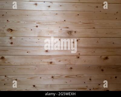 Horizontal wooden plank wall texture Stock Photo