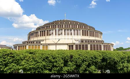 View of the building of The Centennial Hall in Wroclaw, Poland Stock Photo