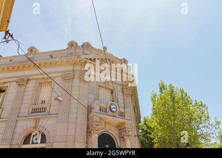 Old bank (Banco Provincia) building in San Antonio de Areco, Buenos Aires Province, Argentina Stock Photo