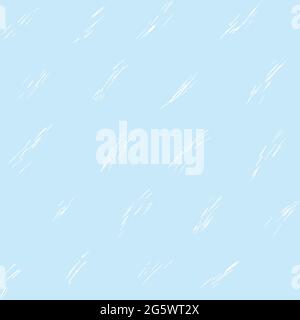 opal light blue scratched lines seamless pattern. vector doodle endless pattern for textile wrapping digital paper template. Stock Vector