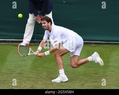 London, Gbr. 30th June, 2021. London Wimbledon Championships Day 3 30/06/2021 Cameron Norrie (GBR) beats Lucas Pouille (FRA) Credit: Roger Parker/Alamy Live News Stock Photo