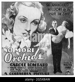 CAROLE LOMBARD and LYLE TALBOT in NO MORE ORCHIDS 1932 director WALTER LANG story Grace Perkins adaptation Keene Thompson screenplay Gertrude Purcell cinematography Joseph H. August costume design Robert Kalloch Columbia Pictures Stock Photo
