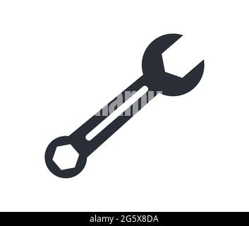 Wrench tool symbol for mechanic repair and maintenance vector illustration icon Stock Vector