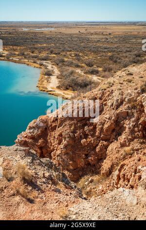 Bottomless Lakes State Park in New Mexico Stock Photo