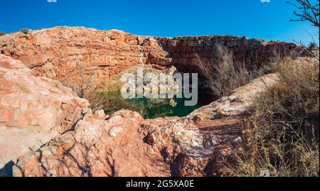 Bottomless Lakes State Park in New Mexico Stock Photo