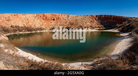 Bottomless Lakes State Park in New Mexico Stock Photo