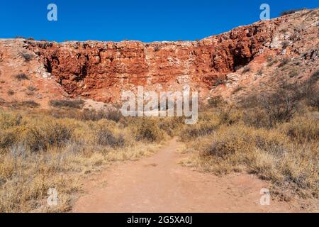 Bottomless Lakes State Park in New Mexico Stock Photo