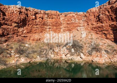 Bottomless Lakes State Park in New Mexico Stock Photo