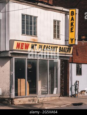 Abandoned bakery, Schenectady, New York Stock Photo