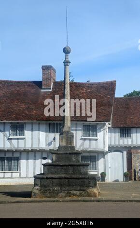 The 16th/18th c.Market Cross in Lavenham, Suffolk, England Stock Photo