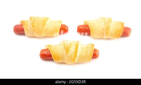 American Pigs in the Blank Isolated on a White Background Stock Photo
