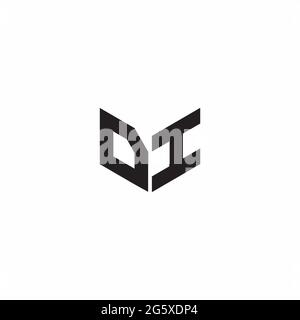 Initial Monogram Letter ID Logo Design Vector. ID Logo Design Template ...