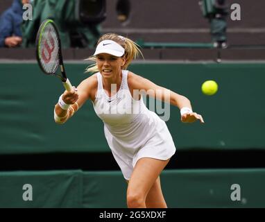 London, Gbr. 30th June, 2021. London Wimbledon Championships Day 3 30/06/2021 Katie Boulter (GBR) loses second round match Credit: Roger Parker/Alamy Live News Stock Photo