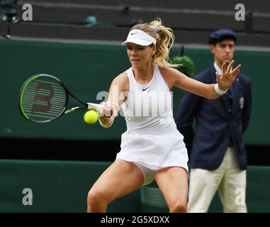 London, Gbr. 30th June, 2021. London Wimbledon Championships Day 3 30/06/2021 Katie Boulter (GBR) loses second round match Credit: Roger Parker/Alamy Live News Stock Photo