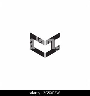 Logo Letter Monogram Initial Designs Template Isolated on White background Stock Vector