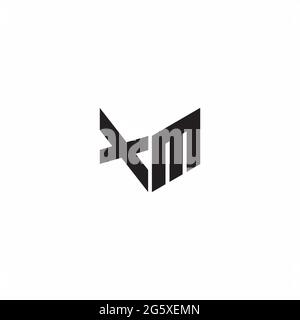 Logo Letter Monogram Initial Designs Template Isolated on White background Stock Vector