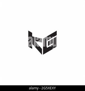 Logo Letter Monogram Initial Designs Template Isolated on White background Stock Vector