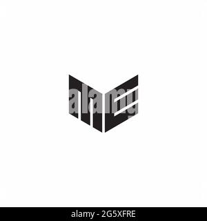 EM Monogram Logo geometric initial with wing shape style design ...