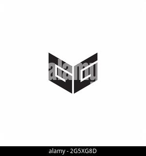 Logo Letter Monogram Initial Designs Template Isolated on White background Stock Vector