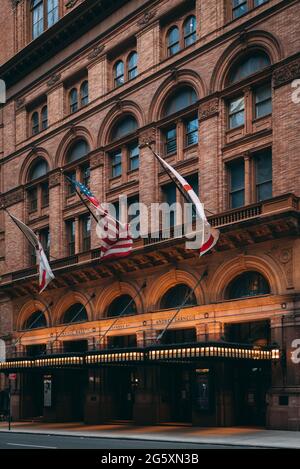 Carnegie Hall architecture, in Midtown Manhattan, New York City Stock Photo