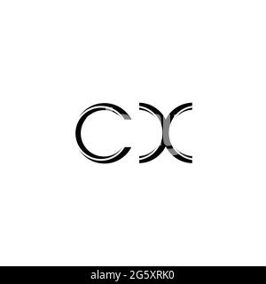 XC Logo monogram with slice rounded modern design template isolated on ...