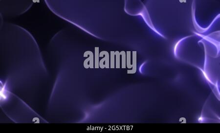 Abstract flowing smooth fractal neon waves background Stock Photo