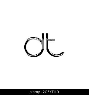 TD Logo monogram with slice rounded modern design template isolated on ...