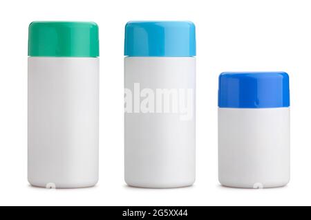 medicine bottle path isolated on white Stock Photo