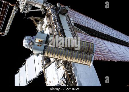 The second roll out solar array on the International Space Station ...