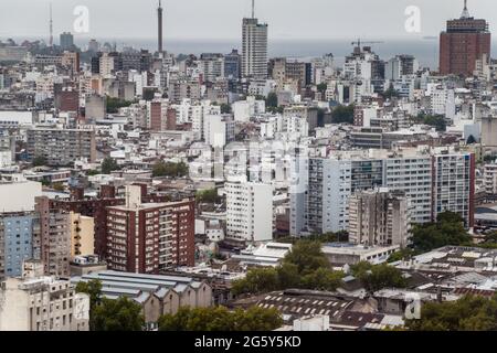 Aerial view of Montevideo, Uruguay Stock Photo