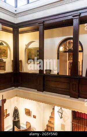 MONTEVIDEO, URUGUAY - FEB 19, 2015: Interior of Casa Rivera palace in Montevideo, Uruguay Stock Photo