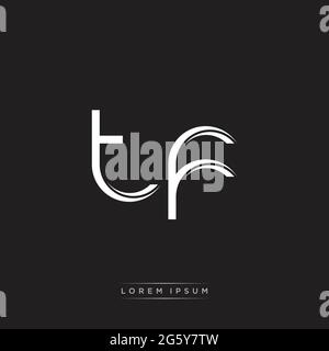 Initial Letter Split Lowercase Logo Modern Monogram Template Isolated on Black White colors with vector 10 Stock Vector