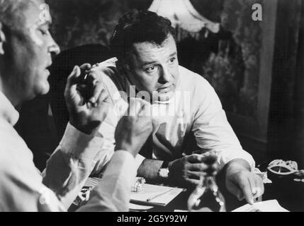 Rod Steiger, on-set of the European Film, 'World in my Pocket', French title: 'Vendredi 13 heures', German title: 'An einem Freitag um halb zwolf', 1961, MGM, USA release, 1962 Stock Photo