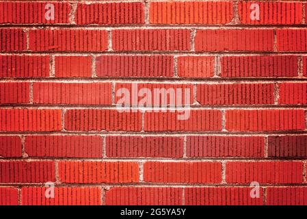Simple Red Brick Textured Wall Background Perfect for Presentations Stock Photo
