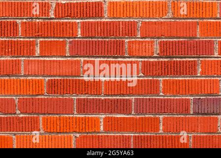 Simple Red Brick Textured Wall Background Perfect for Presentations Stock Photo