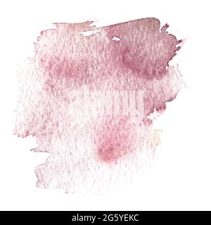 A splash of watercolors. An abstract patch of muted red. Vector Stock Vector