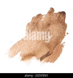 A splash of watercolors. An abstract patch of muted red. Vector Stock Vector