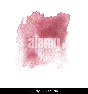 A splash of watercolors. An abstract patch of muted red. Vector Stock Vector