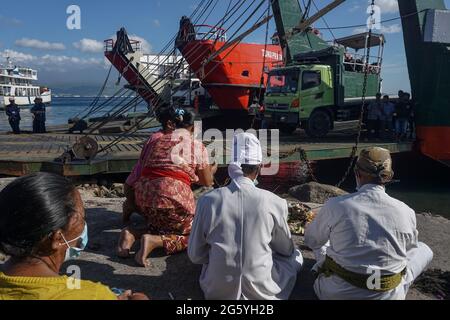 Jembrana, Bali, Indonesia. 30th June, 2021. Family And Relatives From ...