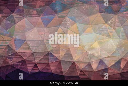 Abstract multicolored pattern made from triangles. Stock Photo