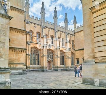 Divinity School at the Bodleian library, university of Oxford, England. Stock Photo