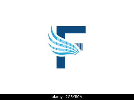 Initial F Letter Logo With Creative Modern Business Typography Vector Template. Falcon Logo Concept Stock Vector
