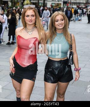 Maisie Smith and Scarlett Smith arrive for a special VIP screening of